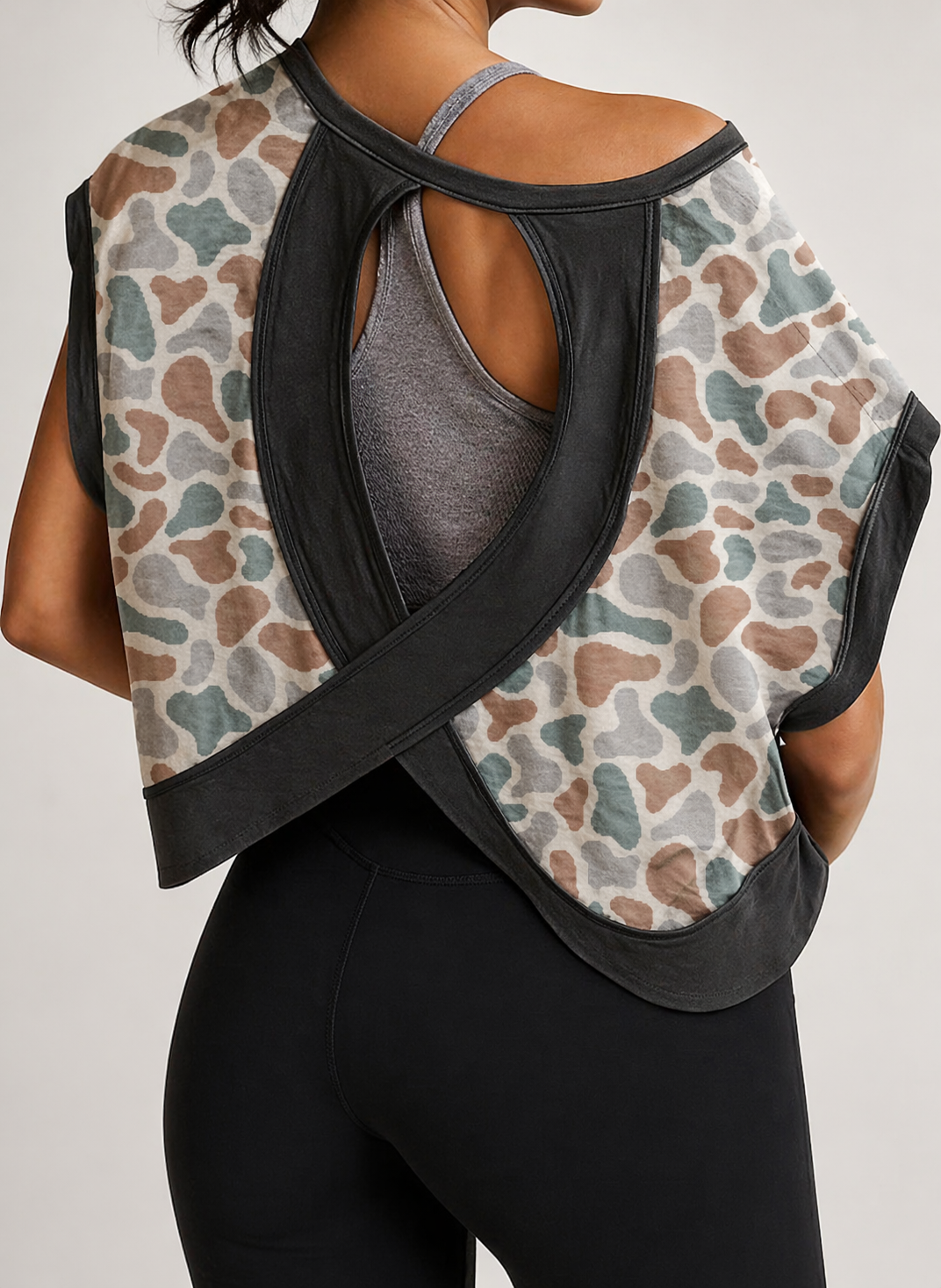 Camo Cross-Back Shirt