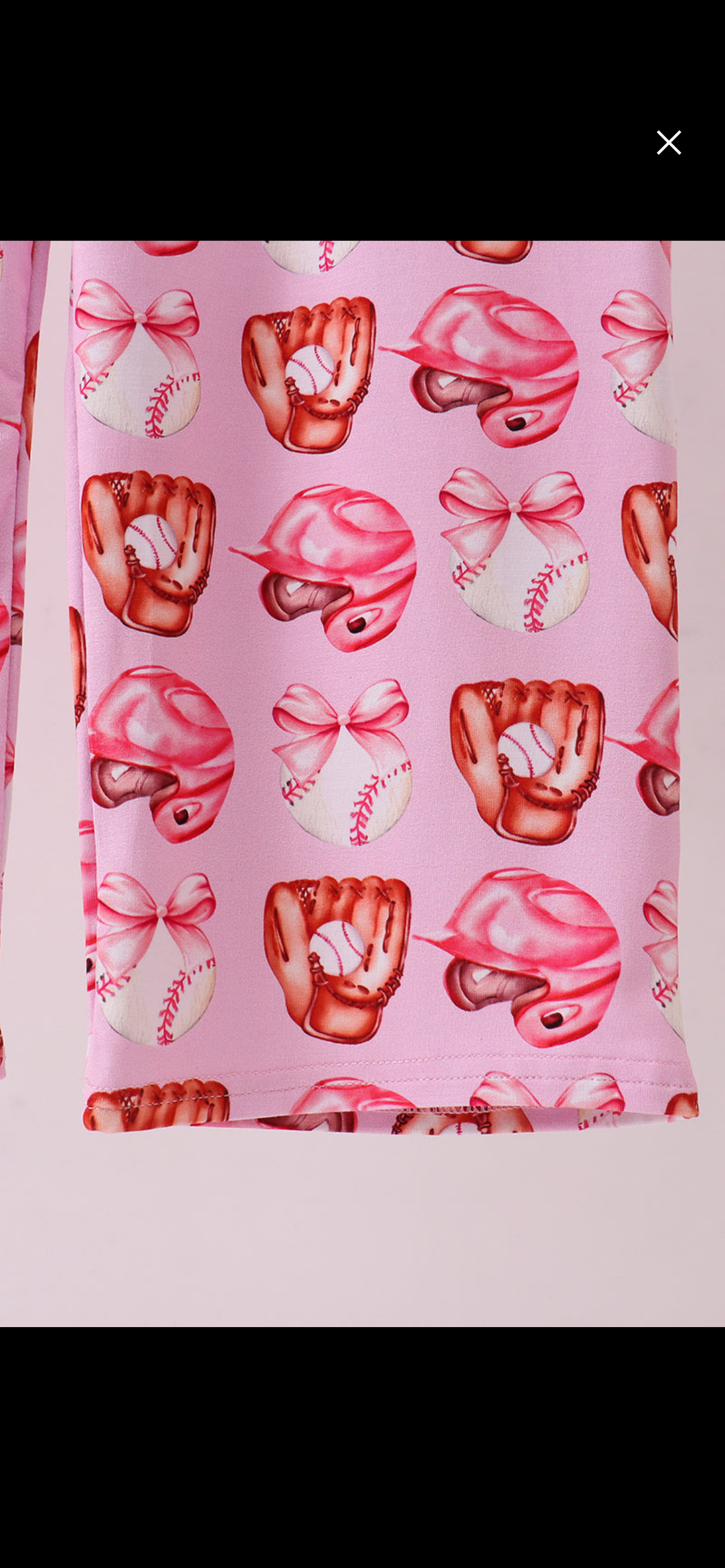 Pink baseball bamboo romper