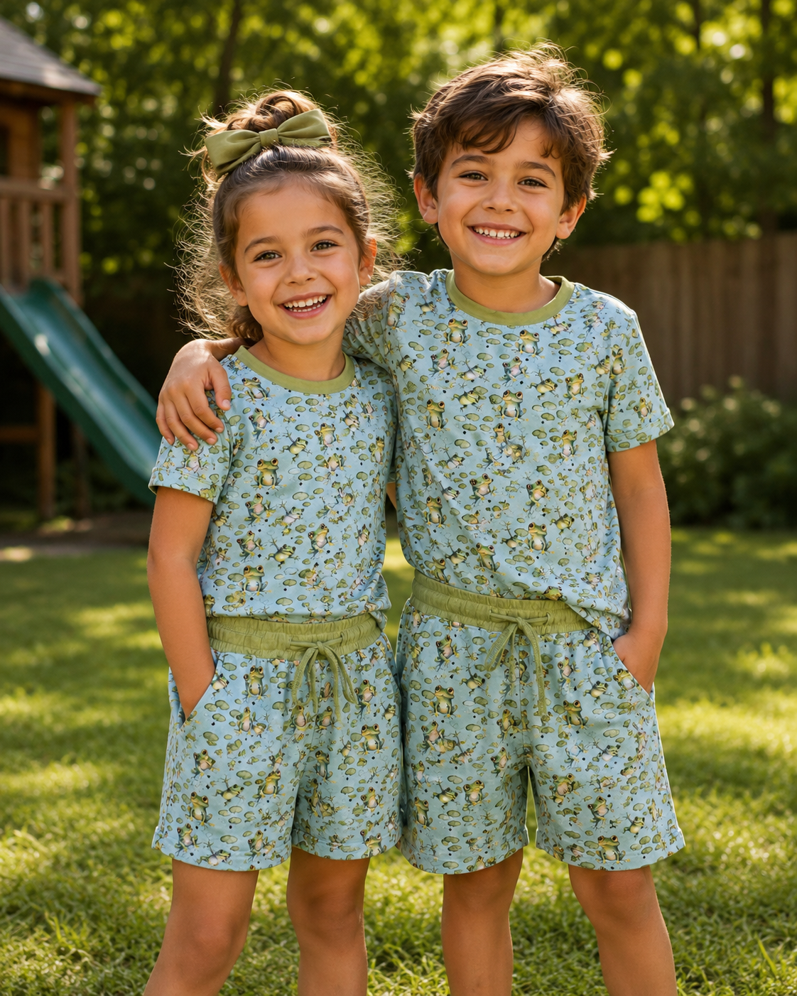 Frog two piece bamboo set