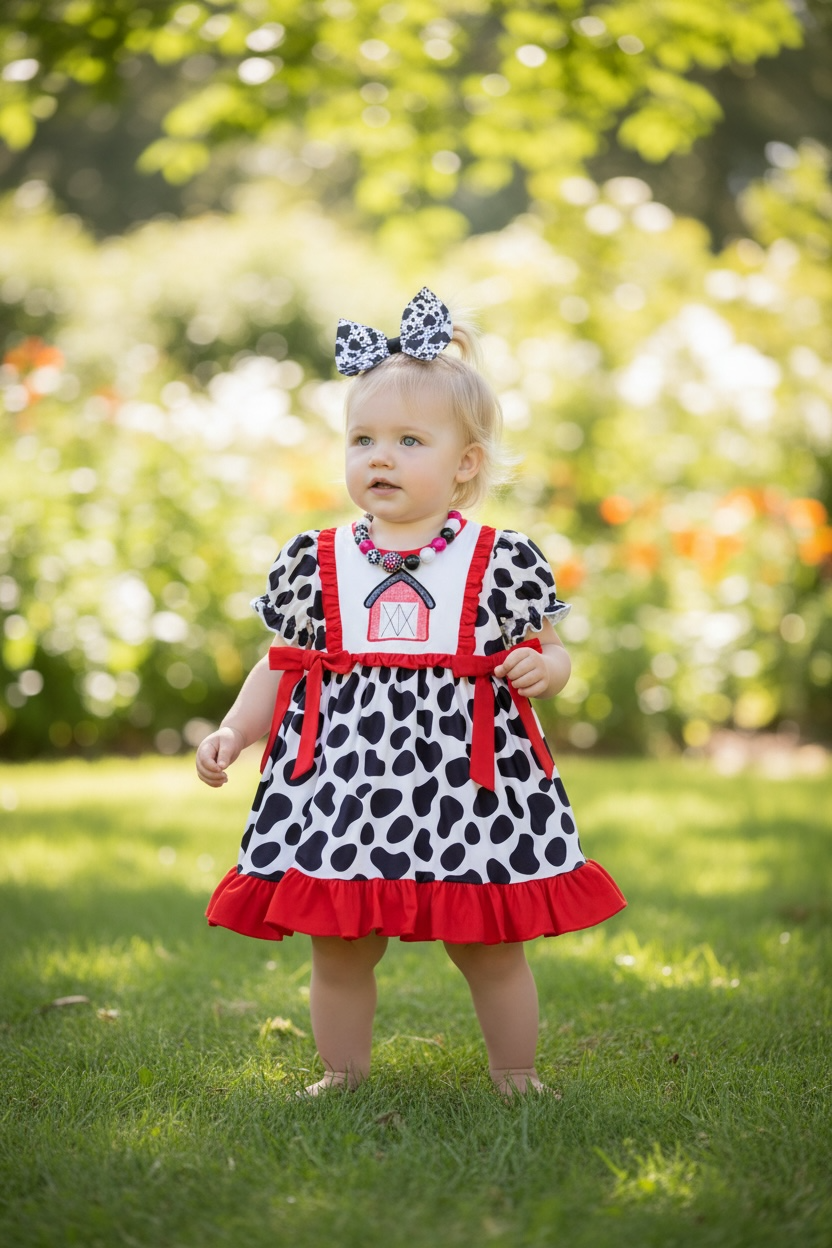 Barn Applique dress