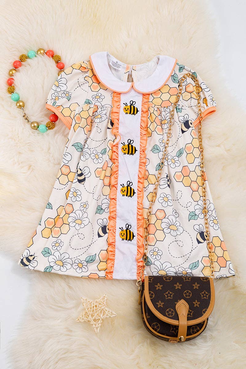 🐝🐝Bee embroidered dress