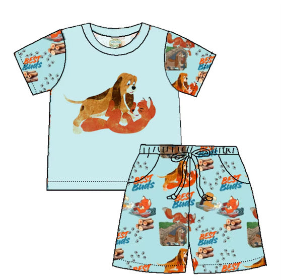 Fox and the hound two piece set
