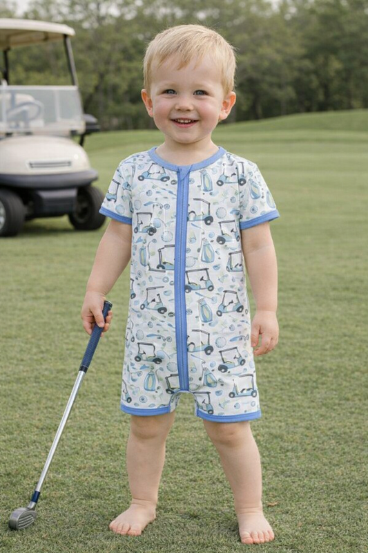 Little putter bamboo shortie pajamas