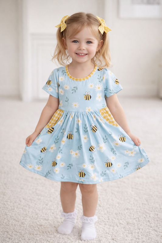 Baby bumblebee dress
