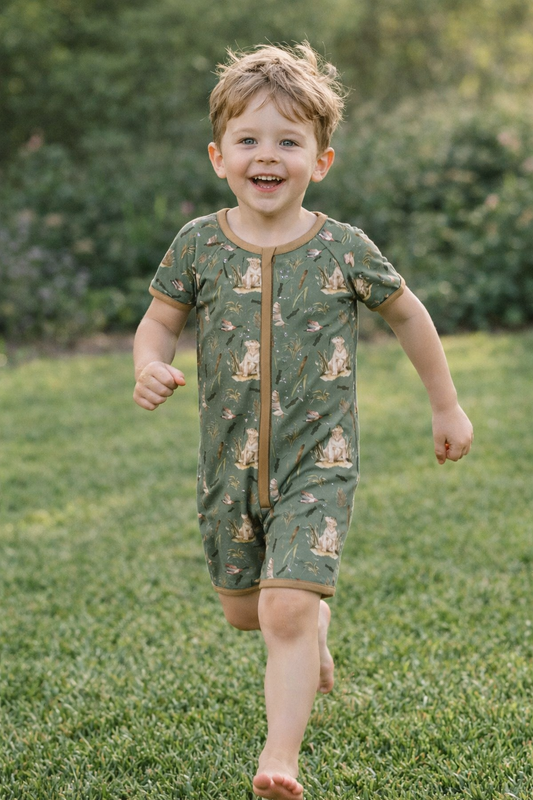 Duck hunter bamboo shortie pajamas