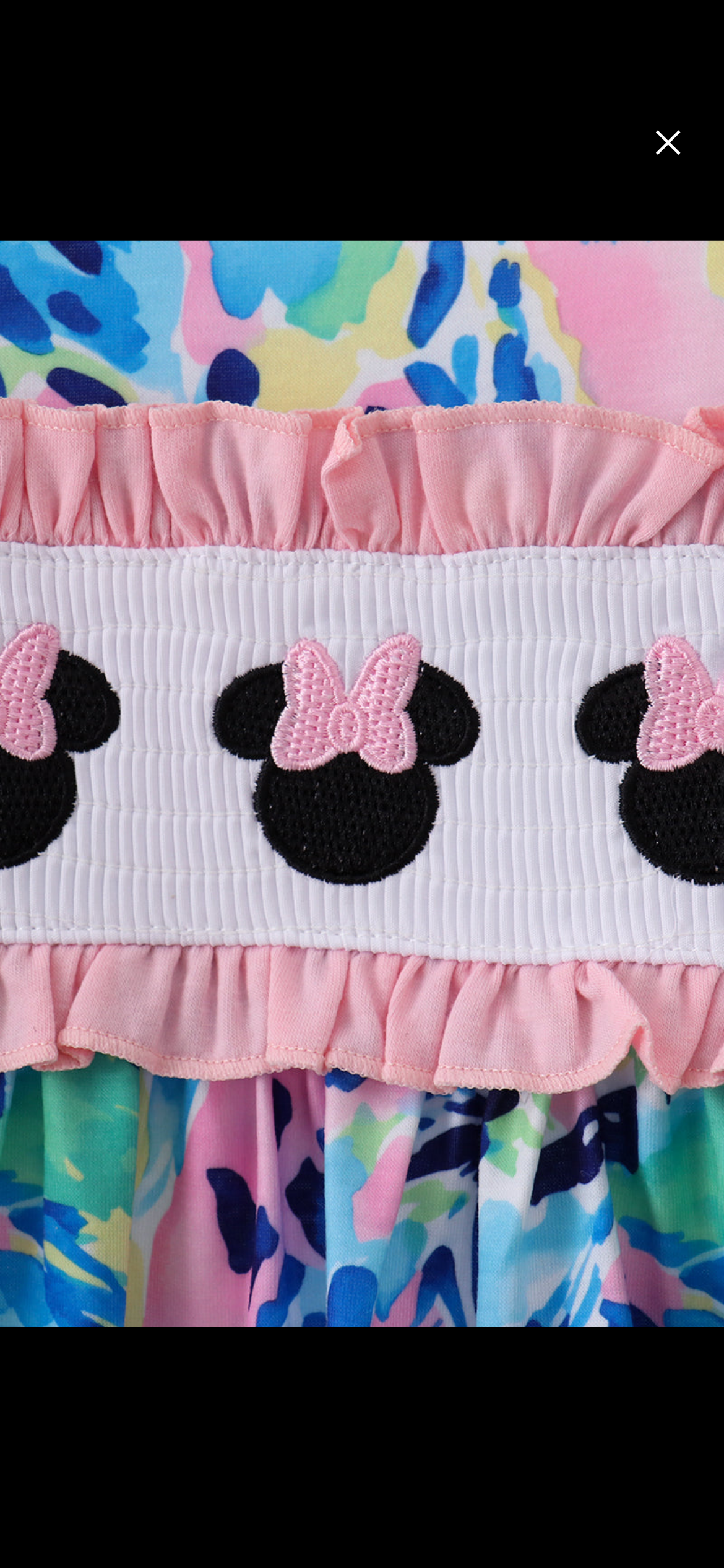 Minnie smocked floral dress