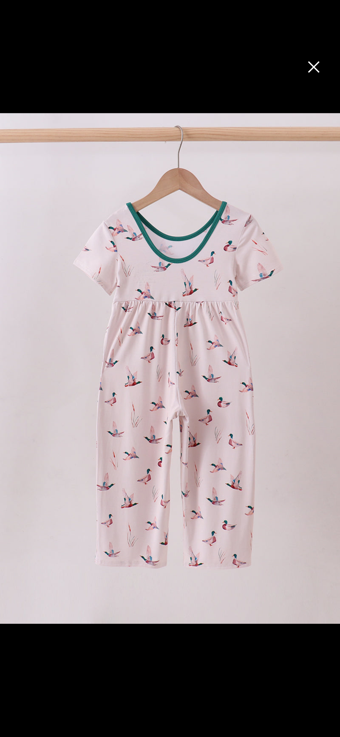 Duck romper bamboo