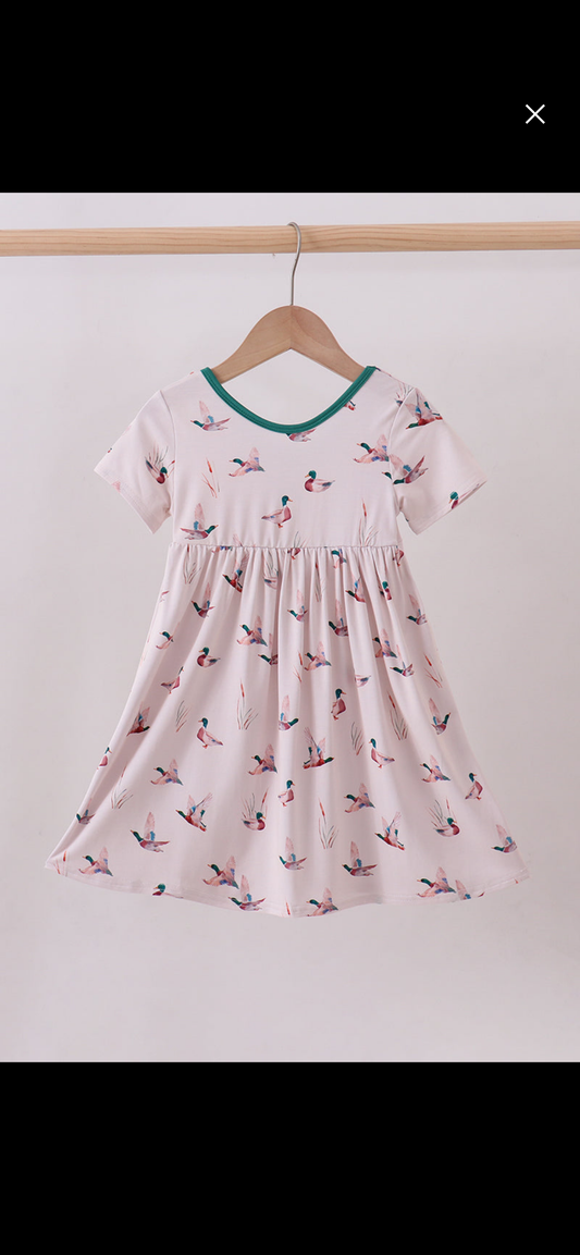 Duck bamboo twirl dress