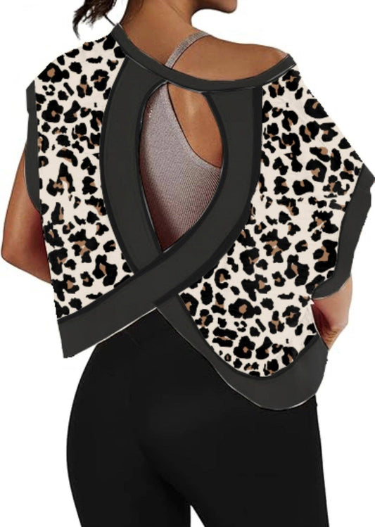 Leopard Cross-Back Shirt